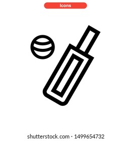 cricket icon isolated sign symbol vector illustration - high quality black style vector icons
