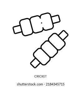 cricket icon. Linear style sign isolated on white background. Vector illustration
