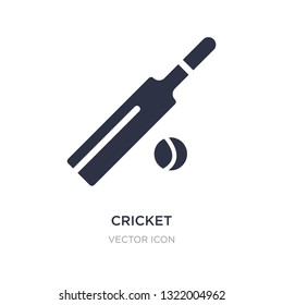 cricket icon on white background. Simple element illustration from Activity and hobbies concept. cricket sign icon symbol design.