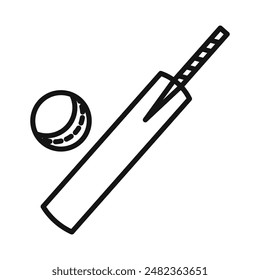Cricket Icon Pack Bat and Ball Illustrations for Sports and Outdoor Activities