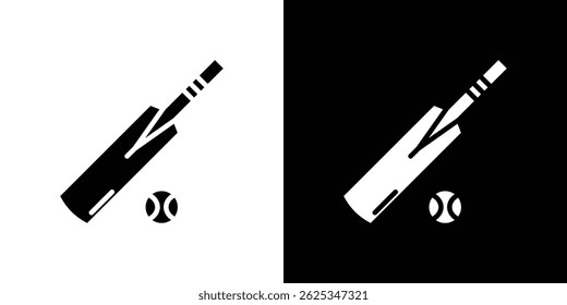 Cricket icon simple line vector. Symbol, logo.