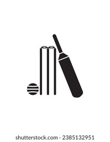 icono de cricket, mejor icono plano vector.