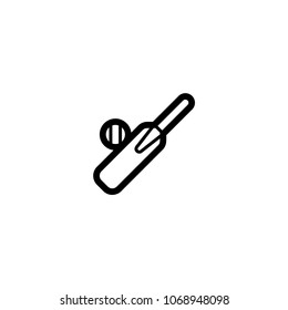 Cricket icon. Vector cricket illustration