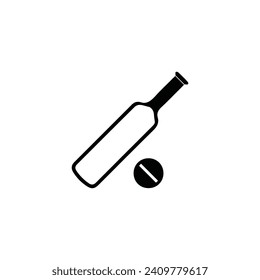 cricket icon vector ilustration logo design