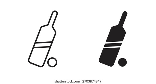 Icono de cricket para el Diseño web, App móviles