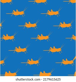 cricket insect background vector template