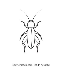 Ícone de Inseto de Críquete projeto de elemento de ilustração