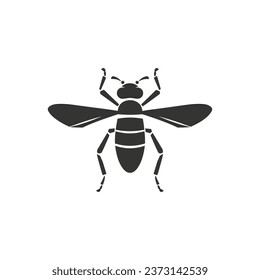 Cricket Insect Icon on White Background - Simple Vector Illustration