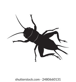 cricket insect icon vector illustration design template