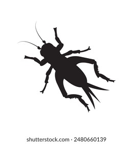 cricket insect icon vector illustration design template