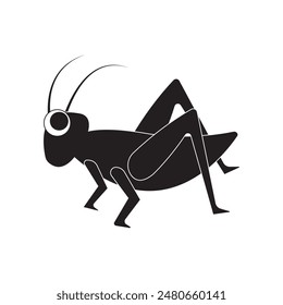 cricket insect icon vector illustration design template