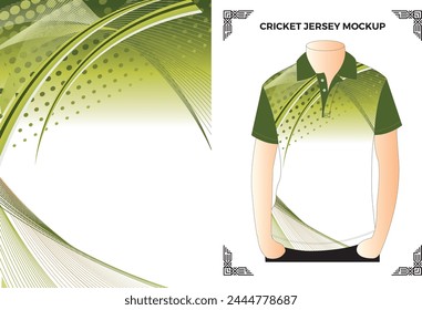 Cricket Jersey Mockup Vector File
