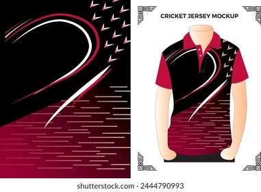 Cricket Jersey Mockup Vector Files