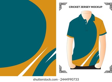 Cricket Jersey Mockup Vector Files