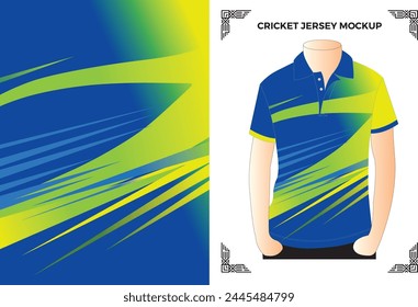 Cricket Jersey Mockup Vector Files