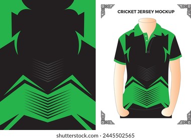 Cricket Jersey Mockup Vector Files