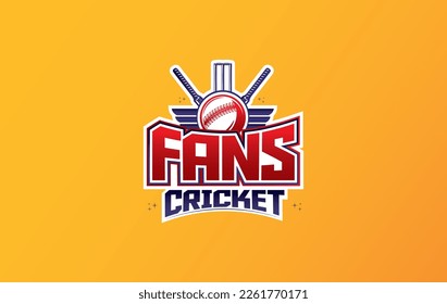 Logo de la Liga de Cricket con antecedentes negros