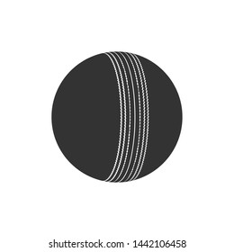 Cricket leather ball icon vector