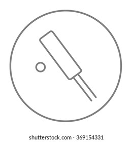 Cricket line icon.