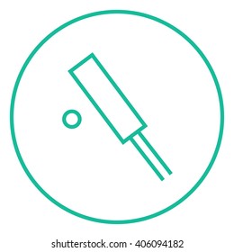 Cricket line icon.