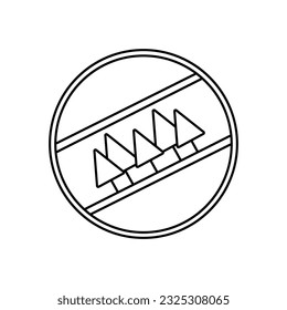 Cricket line icon. Single high quality outline symbol for web design or mobile app. Thin line sign for design logo. outline pictogram on white background