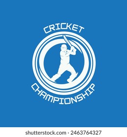 Cricket logo design vector template. suitable for sport, game, and club