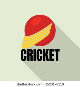 Cricket logo. Flat illustration of cricket vector logo for web design