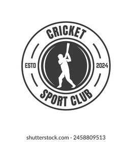 Cricket Logo or football club sign Badge.