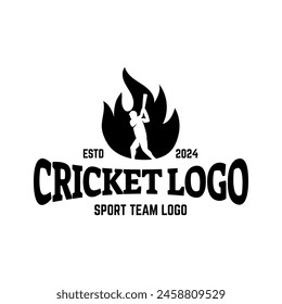 Cricket Logo or football club sign Badge.