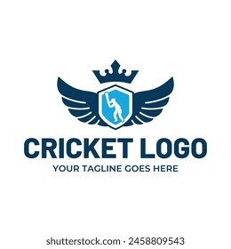 Cricket Logo or football club sign Badge.