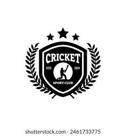 Cricket Logo or football club sign Badge.