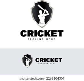 cricket logo icon vector design