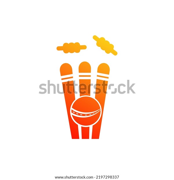 Cricket logo,\
Cricket Sport logo, Wicket and bails logo, Cricket championship \
Logo Template vector\
symbol