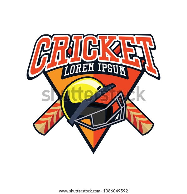 Cricket Logo Text Space Your Slogan Stock Vector (Royalty Free ...