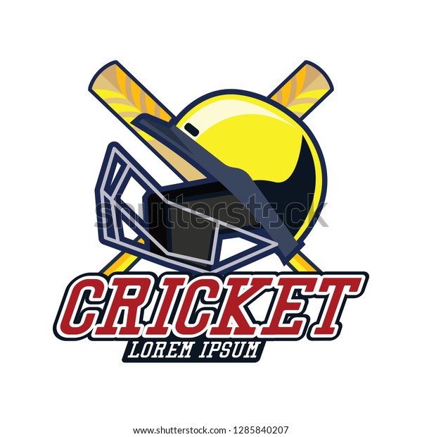 Cricket Logo Text Space Your Slogan Stock Vector (Royalty Free ...