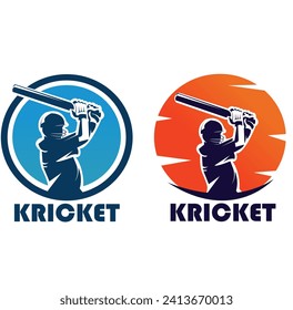 Cricket logos usually feature an image of a cricket player holding a bat which is often placed in the middle of the logo. Cricket player logos used in logos usually have details such as brightly color