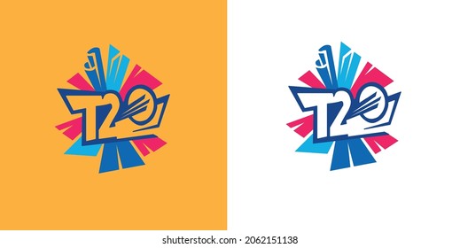 Cricket Match ICC Mens T20 World Cup 2020 symbol logo design icon Australia concept vector template