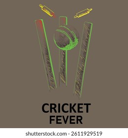 CRICKET MATCH LOGO CRICKET LOVER