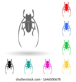 cricket multi color style icon. Simple glyph, flat vector of insect icons for ui and ux, website or mobile application