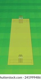 cricket pitch and stump ground