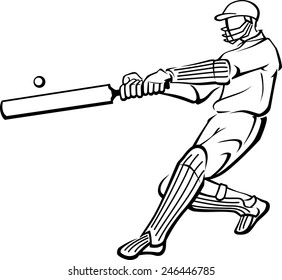 Cricket Player Artwork