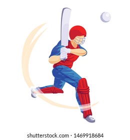 Cricket player game icon. Cartoon of cricket player game vector icon for web design isolated on white background