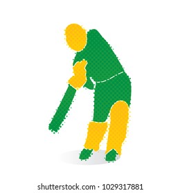 cricket player hitting big shoot concept design