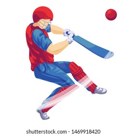 Cricket player icon. Cartoon of cricket player vector icon for web design isolated on white background