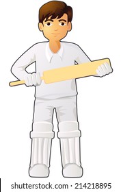 Cricket player vector