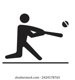 Cricket player vector illustration eps