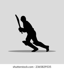 Cricket player vector png image