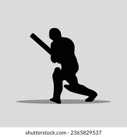 Cricket player vector png image