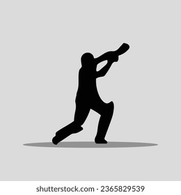 Cricket player vector png image