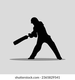 Cricket player vector png image